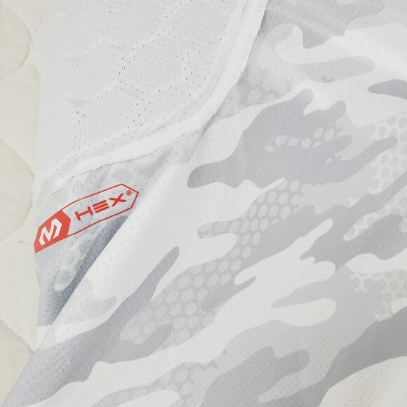 Under Armour Shirt Youth Large White Gray Camo Gameday M Hex Pad Padded Football - Picture 2 of 12